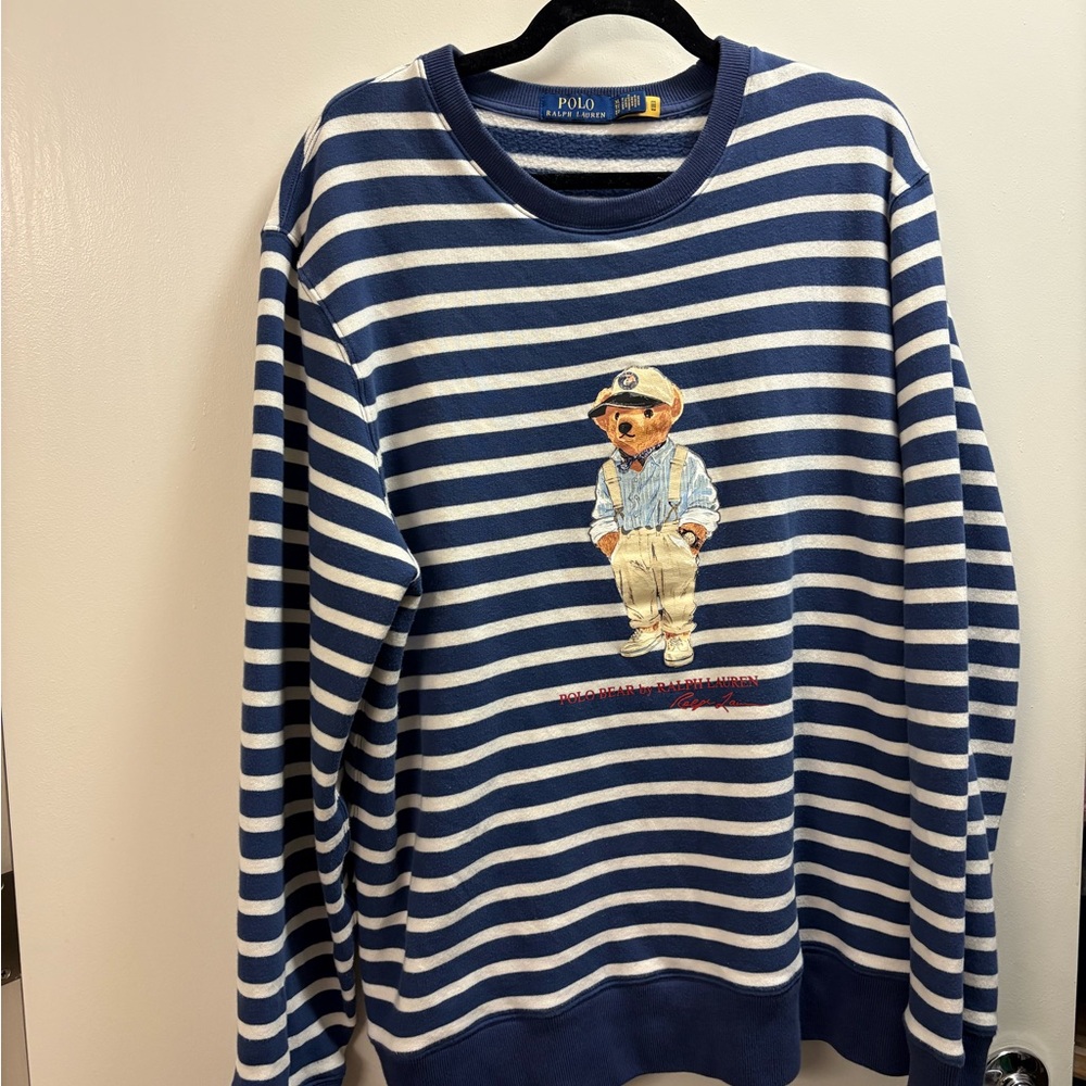 Polo by Ralph Lauren Blue Striped Sweater